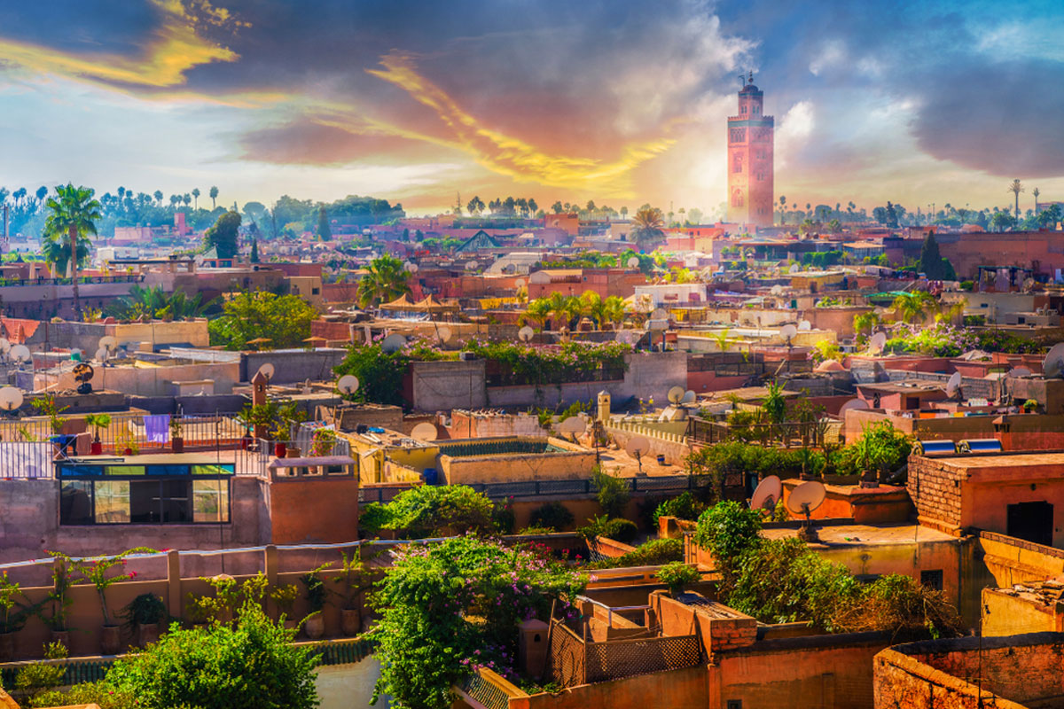 Panoramic views of Marrakech