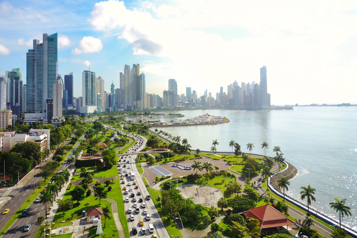 Aerial View Panama City