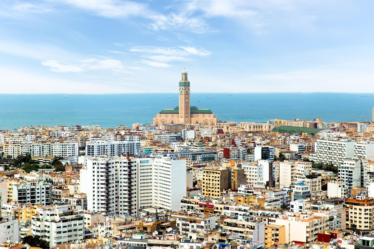 Aerial view of Casablanca