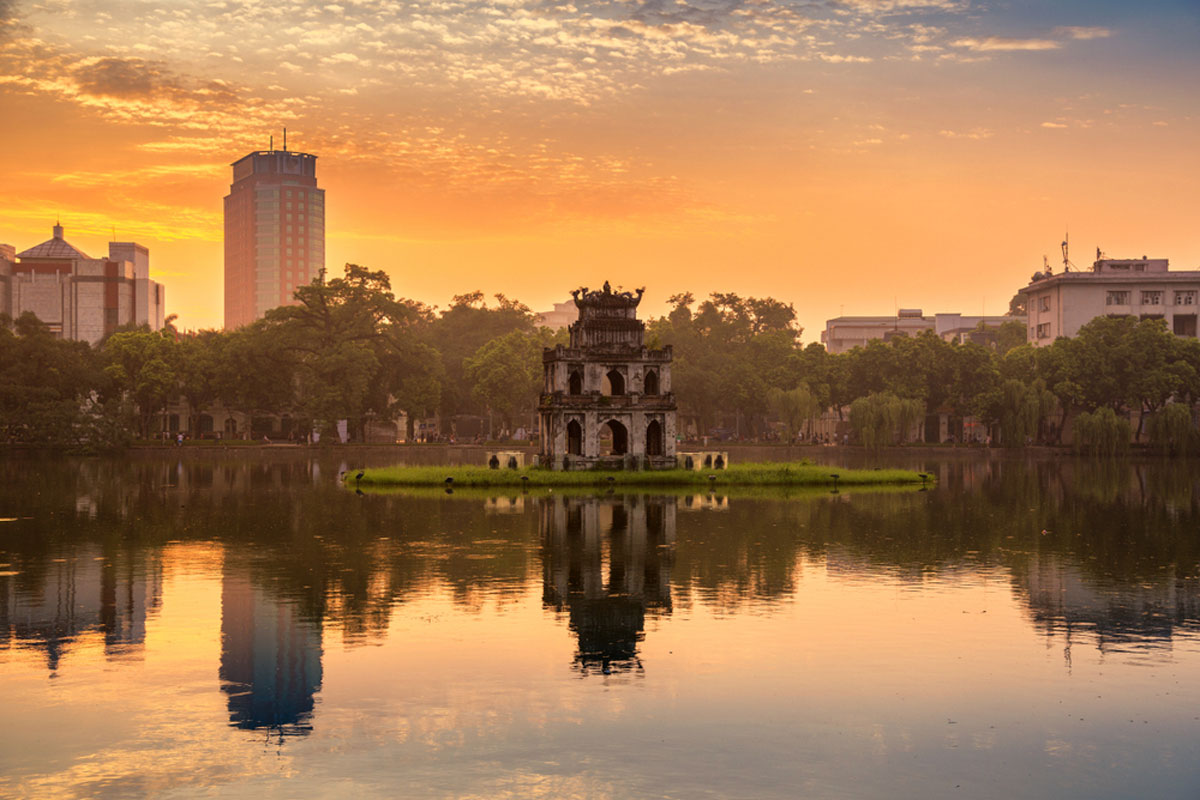 Kiem Lake and the Turtle Tower