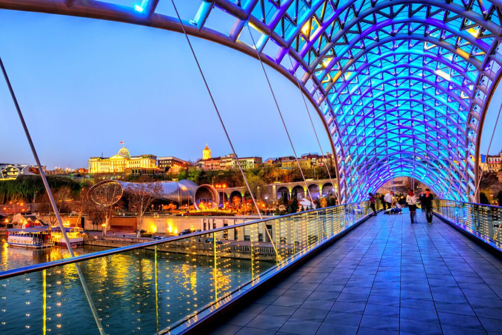 The Modern Glass Peace Bridge