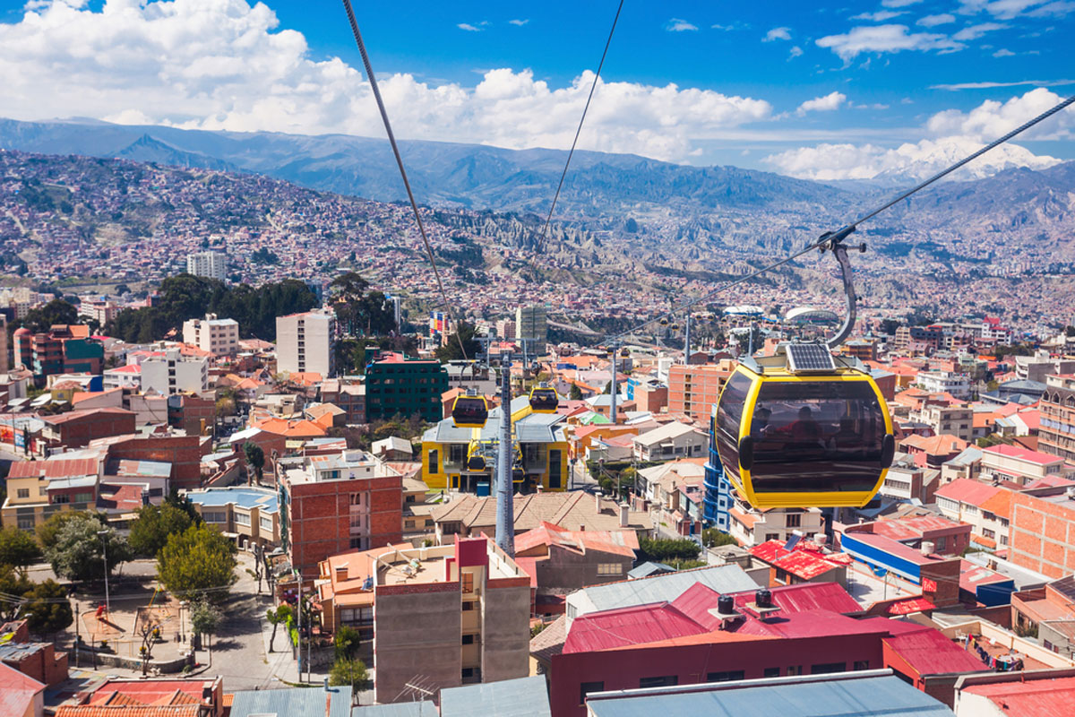 Mi Teleferico is an aerial cable car urban transit system in the city of La Paz