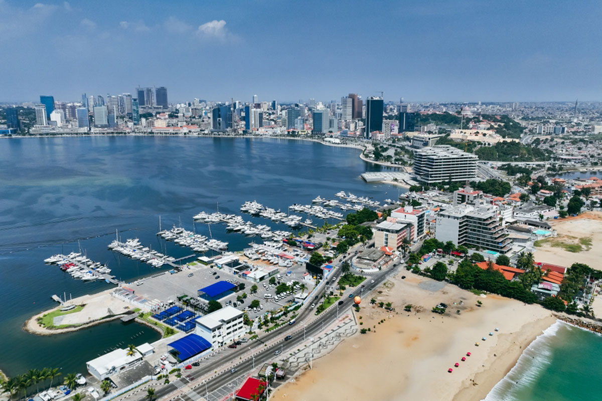 Aerial view of Luanda