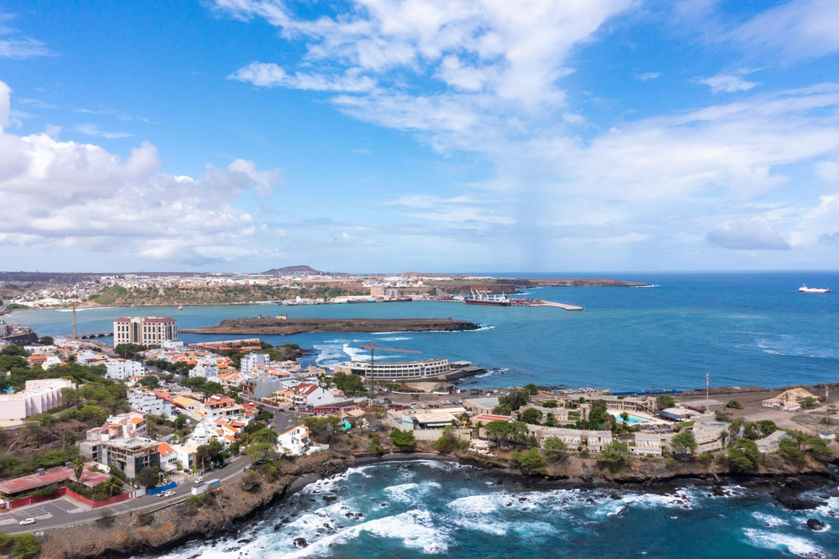 Aerial view of Praia City