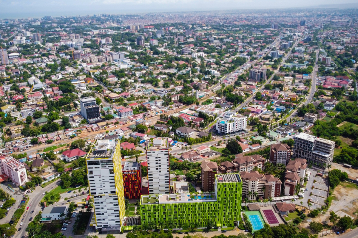 City View of Accra, Capital of Ghana