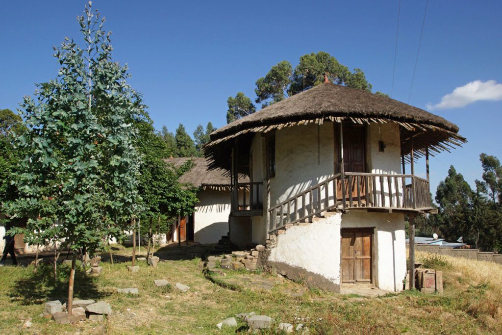 The Palace of emperor Menelik II on Mount Entoto