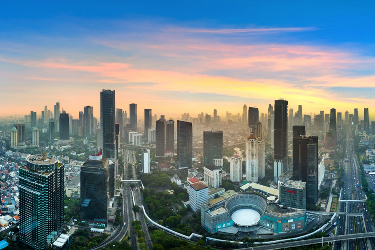 Panorama of Jakarta City