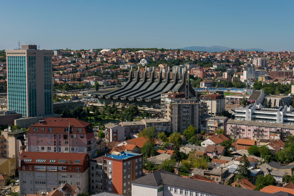 Panorama of Pristina, Kosovo