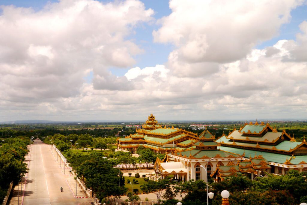 Naypyidaw city view from Uppatasanti Pagoda