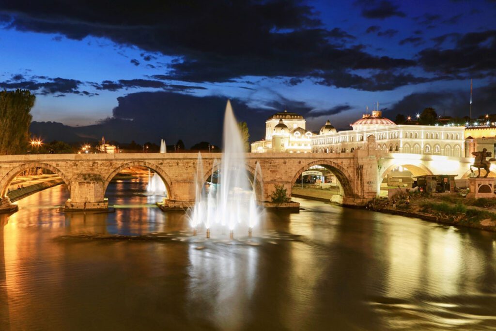 The Vardar River and the Stone Bridge - Skopje